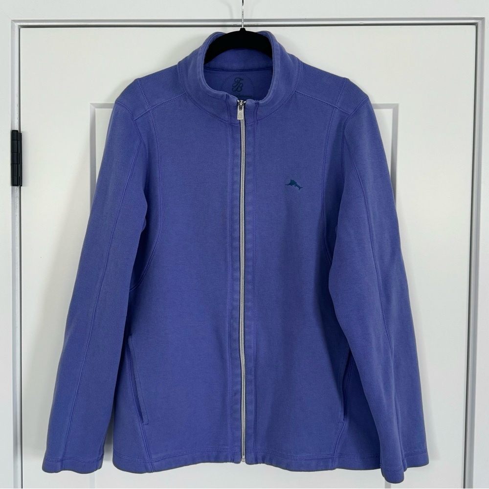 Tommy Bahama | Women’s Aruba Full Zip Sweatshirt | Size L | Periwinkle
